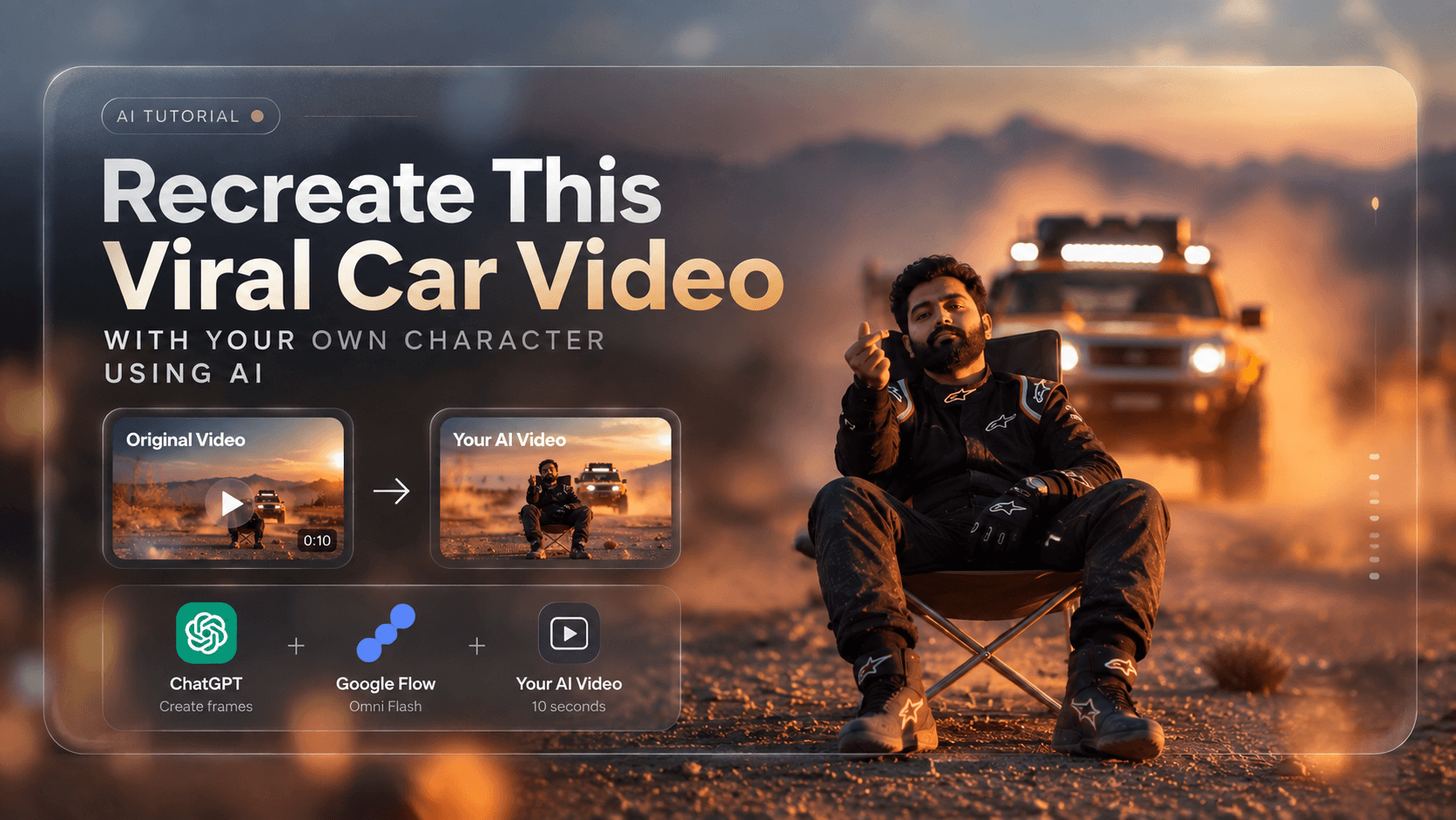 Recreate Viral Car Videos With ChatGPT + Google Flow
